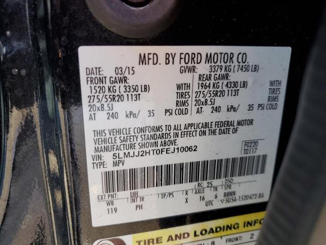 5LMJJ2HT0FEJ10062 - 2015 LINCOLN NAVIGATOR GRAY photo 13