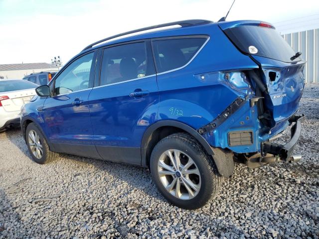 1FMCU0HD9JUC02026 - 2018 FORD ESCAPE SEL BLUE photo 2