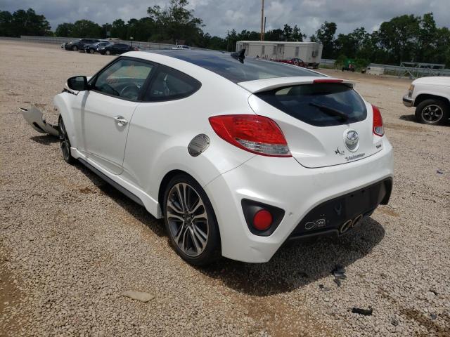 KMHTC6AE7GU297008 - 2016 HYUNDAI VELOSTER TURBO WHITE photo 3