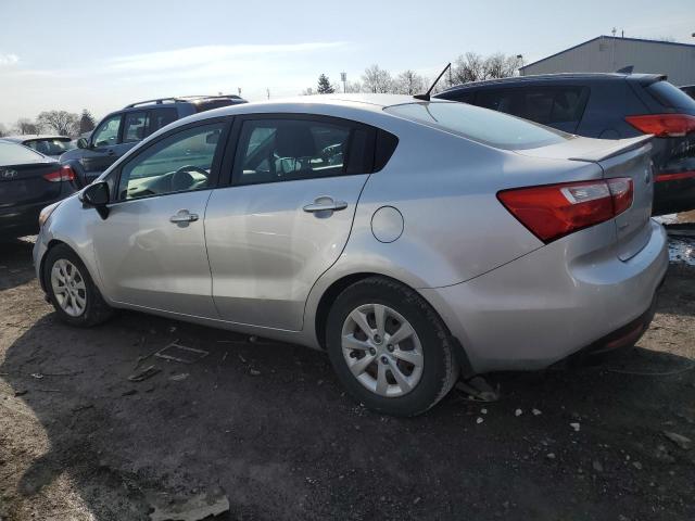 KNADM4A32E6359583 - 2014 KIA RIO LX SILVER photo 2