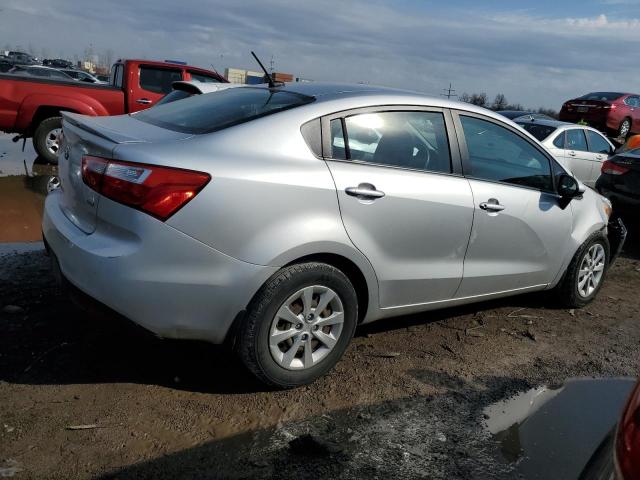 KNADM4A32E6359583 - 2014 KIA RIO LX SILVER photo 3