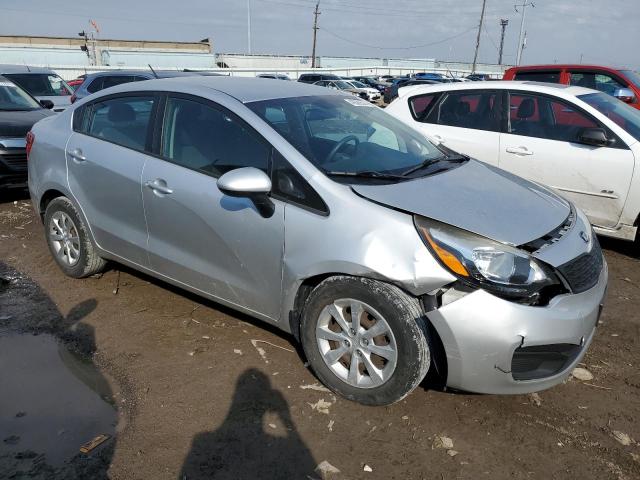 KNADM4A32E6359583 - 2014 KIA RIO LX SILVER photo 4