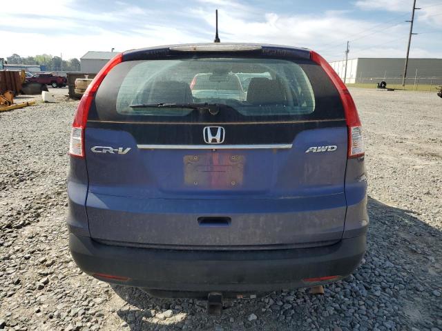 2HKRM4H37EH600252 - 2014 HONDA CR-V LX BLUE photo 6