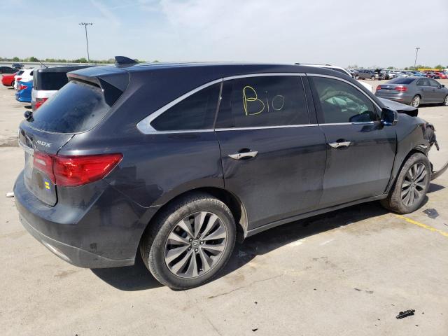 5FRYD3H45FB010340 - 2015 ACURA MDX TECHNOLOGY BLUE photo 3