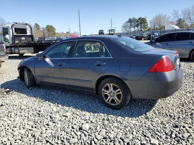 1HGCM56727A089045 - 2007 HONDA ACCORD EX BLUE photo 2