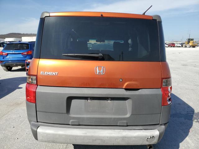 5J6YH28534L026064 - 2004 HONDA ELEMENT EX ORANGE photo 6