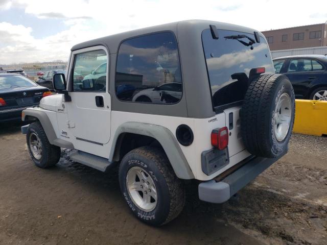 1J4FA49S65P315543 - 2005 JEEP WRANGLER / SPORT WHITE photo 2