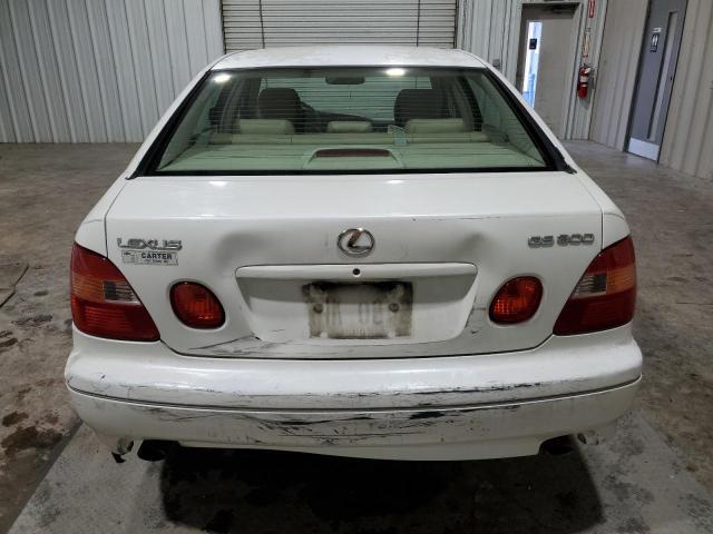 JT8BD68S1X0056141 - 1999 LEXUS GS 300 WHITE photo 6