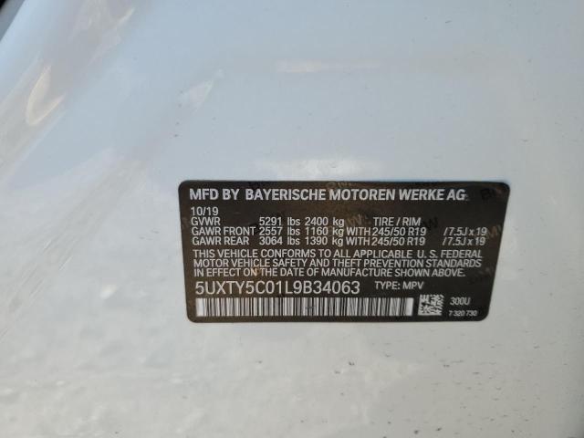 5UXTY5C01L9B34063 - 2020 BMW X3 XDRIVE30I WHITE photo 14