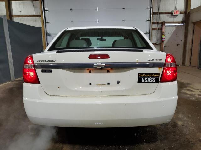 1G1ZT54885F316979 - 2005 CHEVROLET MALIBU LS WHITE photo 6