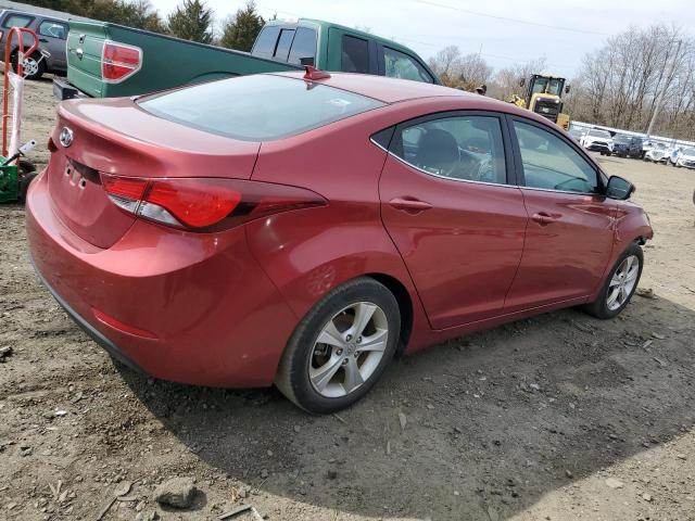 5NPDH4AE5GH773829 - 2016 HYUNDAI ELANTRA SE RED photo 3