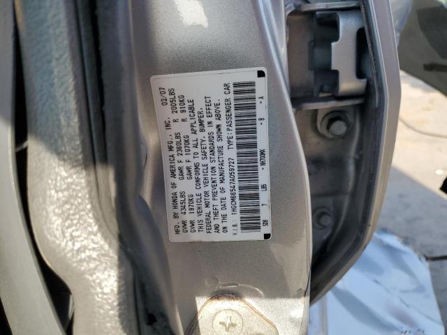 1HGCM66547A059727 - 2007 HONDA ACCORD EX SILVER photo 13