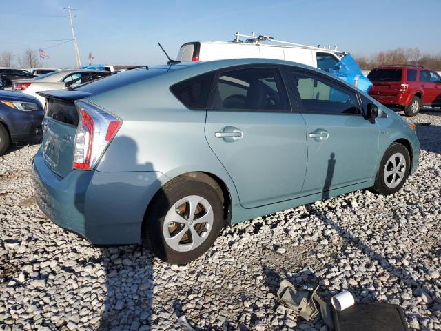 JTDKN3DU1D1669838 - 2013 TOYOTA PRIUS TURQUOISE photo 3