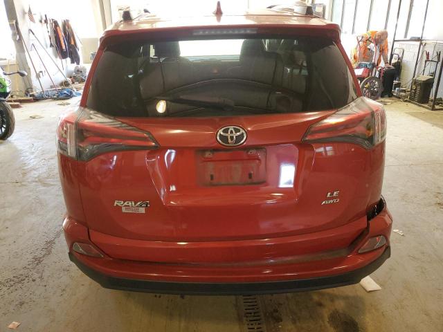 JTMBFREV4HJ133589 - 2017 TOYOTA RAV4 LE RED photo 6