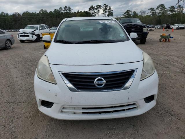 3N1CN7AP7EL870005 - 2014 NISSAN VERSA S WHITE photo 5