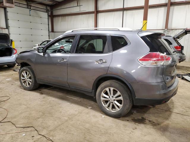 KNMAT2MV1GP640412 - 2016 NISSAN ROGUE S GRAY photo 2