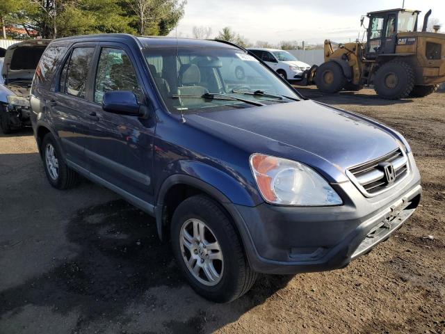 SHSRD78862U008955 - 2002 HONDA CR-V EX BLUE photo 4