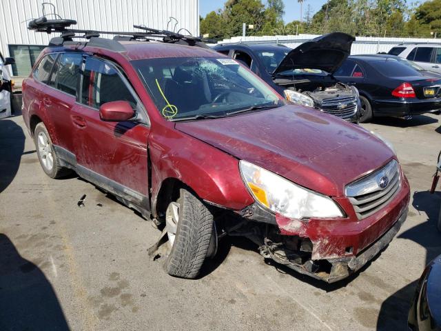 4S4BRCCC7C1233468 - 2012 SUBARU OUTBACK 2.5I PREMIUM MAROON photo 1