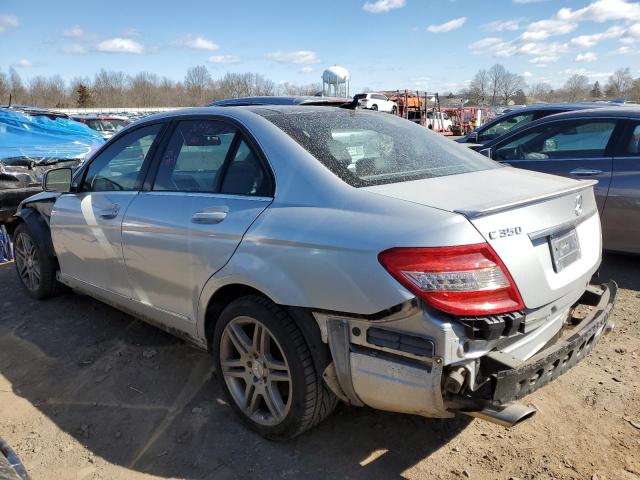 WDDGF56X78R040538 - 2008 MERCEDES-BENZ C 350 SILVER photo 2