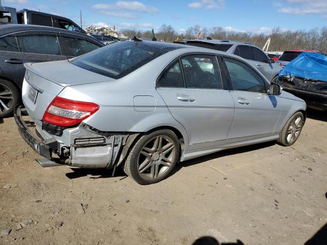 WDDGF56X78R040538 - 2008 MERCEDES-BENZ C 350 SILVER photo 3