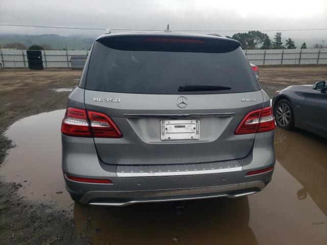 4JGDA5HB4CA022496 - 2012 MERCEDES-BENZ ML 350 4MATIC GRAY photo 6