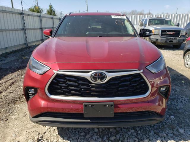 5TDGZRBH6NS573534 - 2022 TOYOTA HIGHLANDER XLE BROWN photo 5