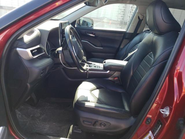 5TDGZRBH6NS573534 - 2022 TOYOTA HIGHLANDER XLE BROWN photo 7