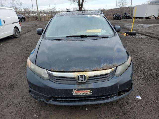 2HGFB2E51CH059631 - 2012 HONDA CIVIC LX BLACK photo 5