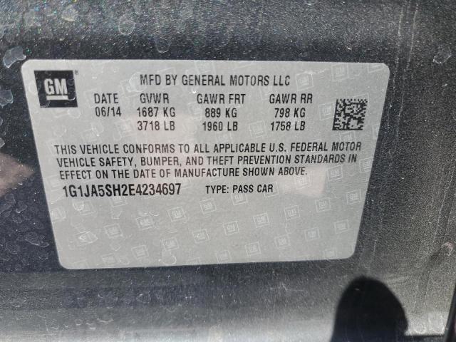 1G1JA5SH2E4234697 - 2014 CHEVROLET SONIC LS 黑色 照片 12