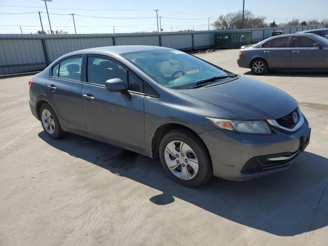 19XFB2F53DE096299 - 2013 HONDA CIVIC LX GRAY photo 4