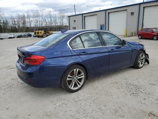 WBA8D9C58HA003704 - 2017 BMW 330 XI BLUE photo 3