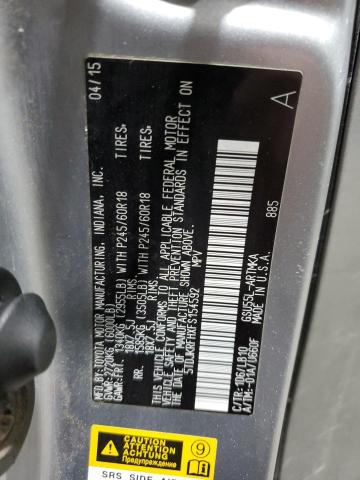 5TDJKRFHXFS154592 - 2015 TOYOTA HIGHLANDER XLE SILVER photo 13