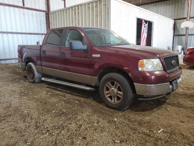 1FTRW12W35KE67910 - 2005 FORD F150 SUPERCREW BURGUNDY photo 4