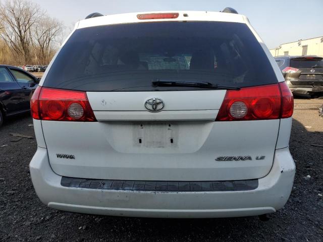 5TDZK23C28S106753 - 2008 TOYOTA SIENNA CE WHITE photo 6