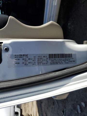 2C4RC1CGXGR191701 - 2016 CHRYSLER TOWN & COU TOURING L WHITE photo 14