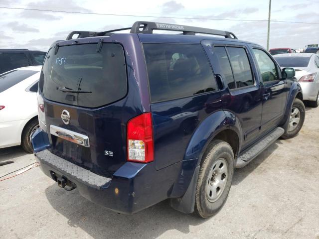 5N1AR18U96C609467 - 2006 NISSAN PATHFINDER LE BLUE photo 4