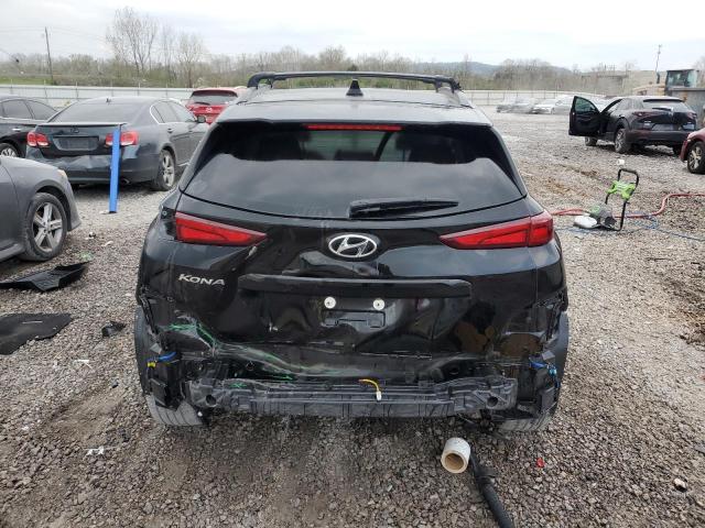 KM8K62AB4NU766523 - 2022 HYUNDAI KONA SEL BLACK photo 6