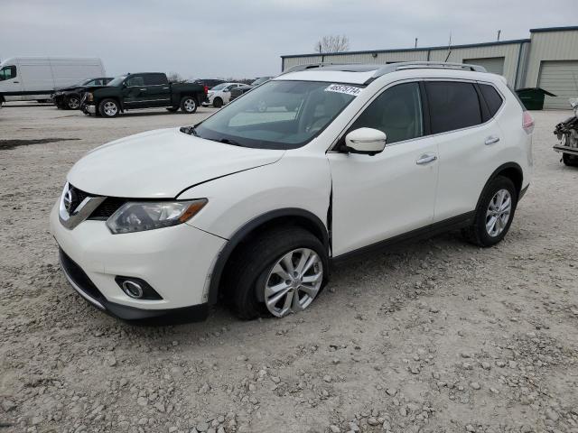 5N1AT2MVXEC811643 - 2014 NISSAN ROGUE S WHITE photo 1