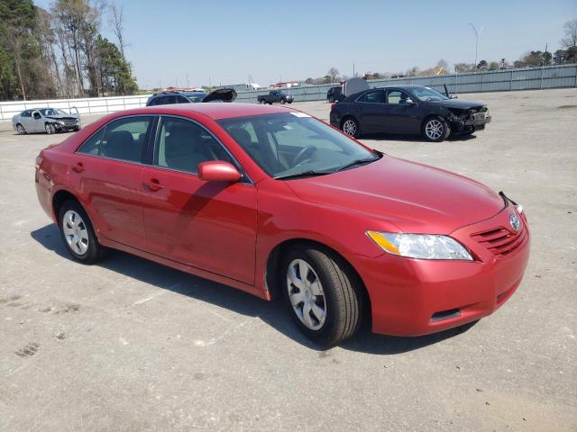 4T1BE46K97U017422 - 2007 TOYOTA CAMRY CE RED photo 4