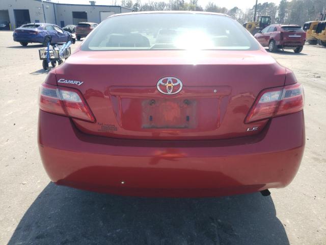 4T1BE46K97U017422 - 2007 TOYOTA CAMRY CE RED photo 6