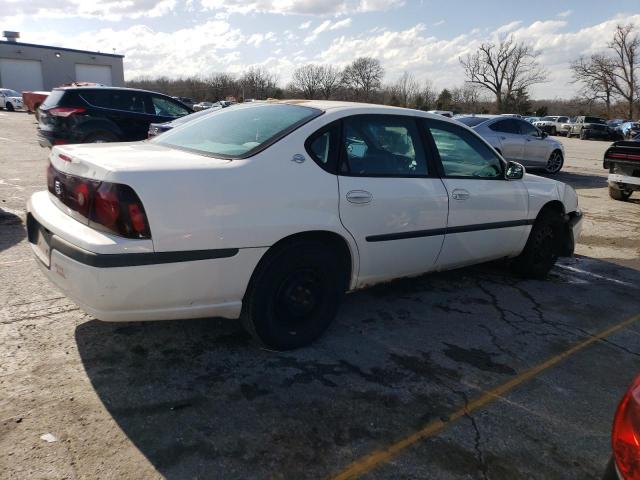 2G1WF55K639412085 - 2003 CHEVROLET IMPALA WHITE photo 3