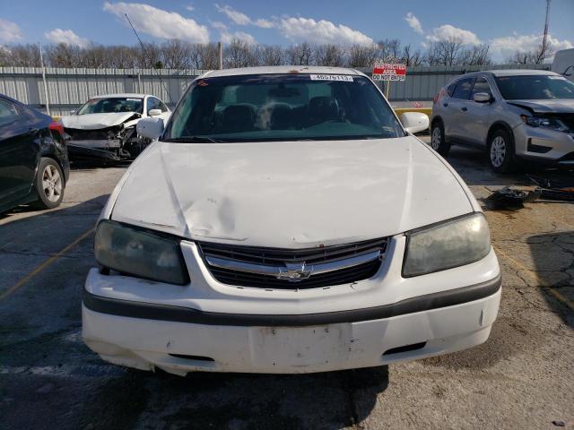 2G1WF55K639412085 - 2003 CHEVROLET IMPALA WHITE photo 5