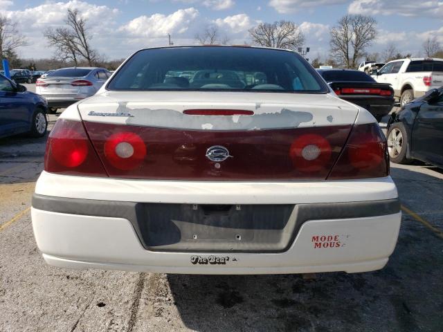 2G1WF55K639412085 - 2003 CHEVROLET IMPALA WHITE photo 6