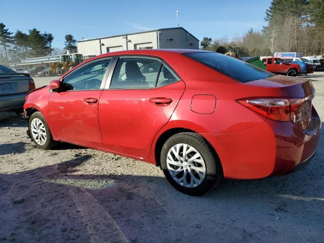 2T1BURHE7JC096881 - 2018 TOYOTA COROLLA L RED photo 2