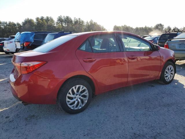 2T1BURHE7JC096881 - 2018 TOYOTA COROLLA L RED photo 3