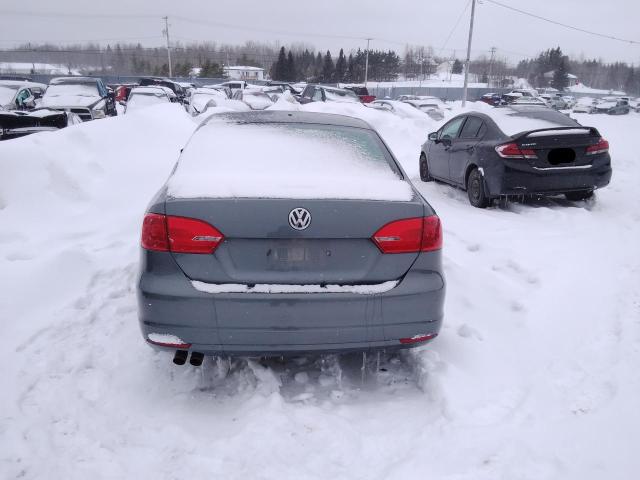 3VW1K7AJ0DM304394 - 2013 VOLKSWAGEN JETTA BASE Մոխրագույն լուսանկար 6