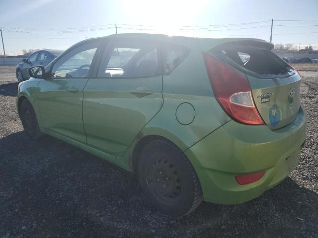 KMHCT5AE3DU090993 - 2013 HYUNDAI ACCENT GLS GREEN photo 2