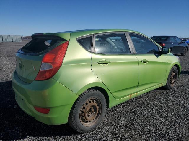 KMHCT5AE3DU090993 - 2013 HYUNDAI ACCENT GLS GREEN photo 3