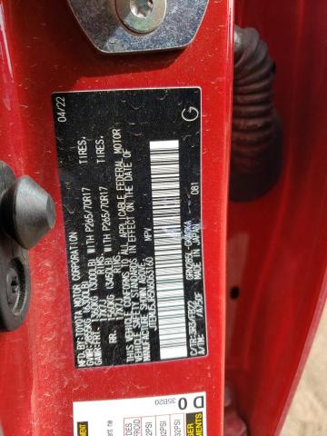 JTEMU5JR5N6063160 - 2022 TOYOTA 4RUNNER SR5/SR5 PREMIUM 红色 照片 13