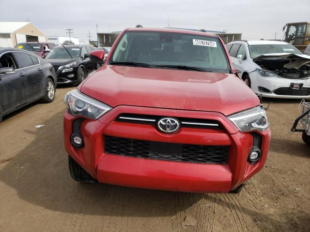 JTEMU5JR5N6063160 - 2022 TOYOTA 4RUNNER SR5/SR5 PREMIUM RED photo 5